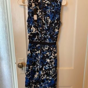 Blue cocktail or business casual dress